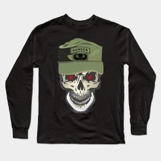 Ranger Patrol Cap - Skull - Ranger Airborne x 300 Long Sleeve T-Shirt